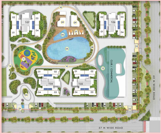 Master Plan of Eden - Wave City in NH 24, Ghaziabad - Image 173275