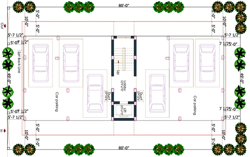 Master Plan of Pushkar Golden Villa in Anna Nagar, Chennai - Image 173365