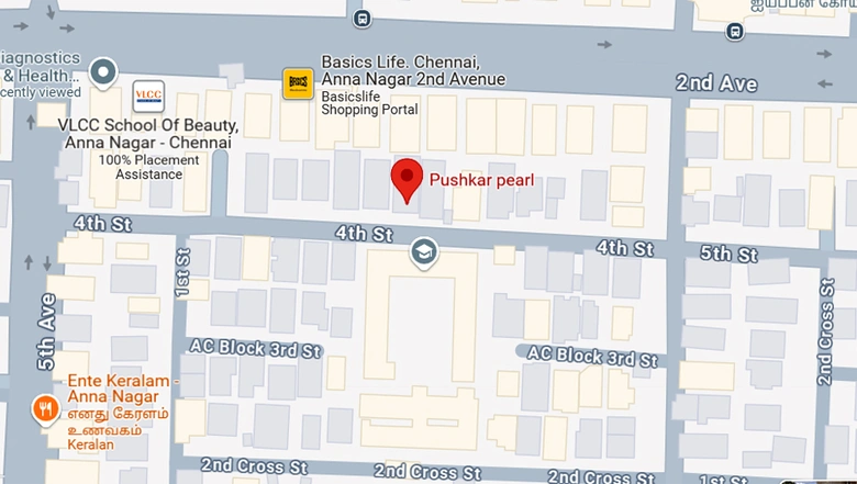 Location of Pushkar Pearl in Anna Nagar, Chennai - Image 173405