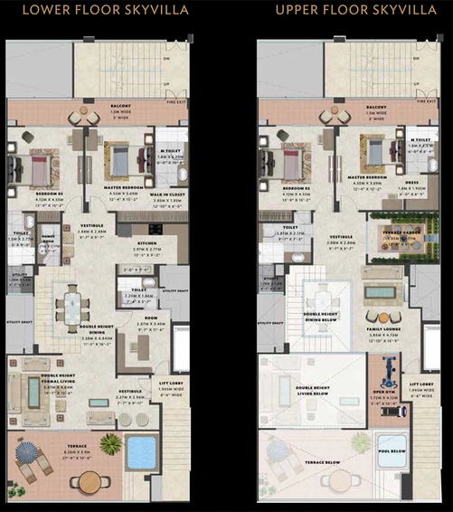 4 BHK Duplex in Wave Veridia Oakwood Enclave in NH 24, Ghaziabad - Image 817693