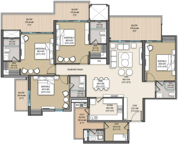4 BHK Flat in Ace Terra in Yamuna Expressway, Greater Noida - Image 817696