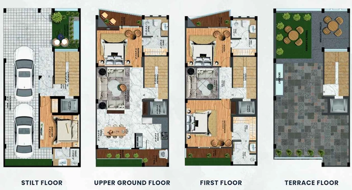 4 BHK House/Villa in Escon Panache Premium Villas in Surajpur, Greater Noida - Image 817704