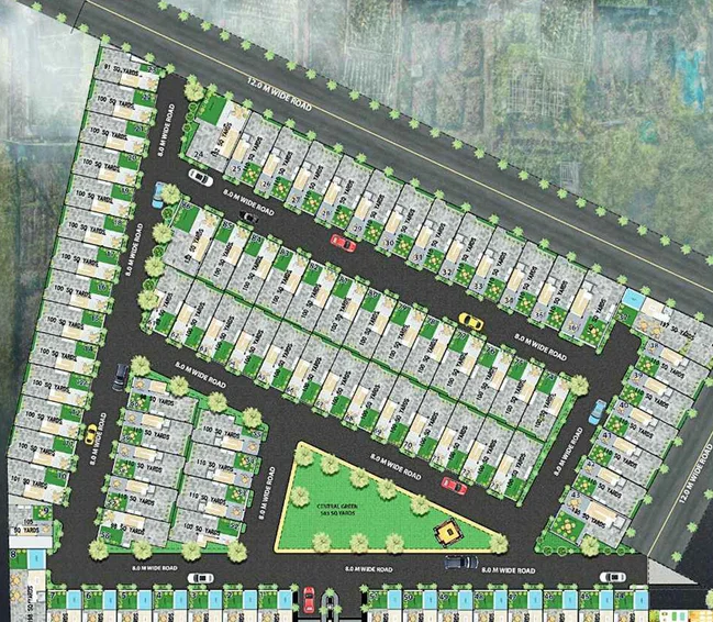 Master Plan of Escon Panache Premium Villas in Surajpur, Greater Noida - Image 173583