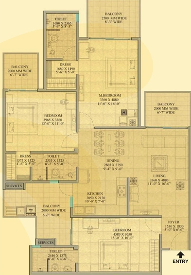 3 BHK Flat in Gaur Saundaryam in Techzone 4, Greater Noida - Image 817708