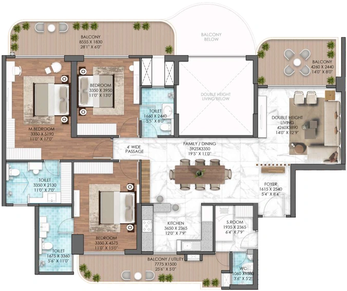 3 BHK Flat in Mahagun My Laagoon in Sector 12, Greater Noida - Image 817711