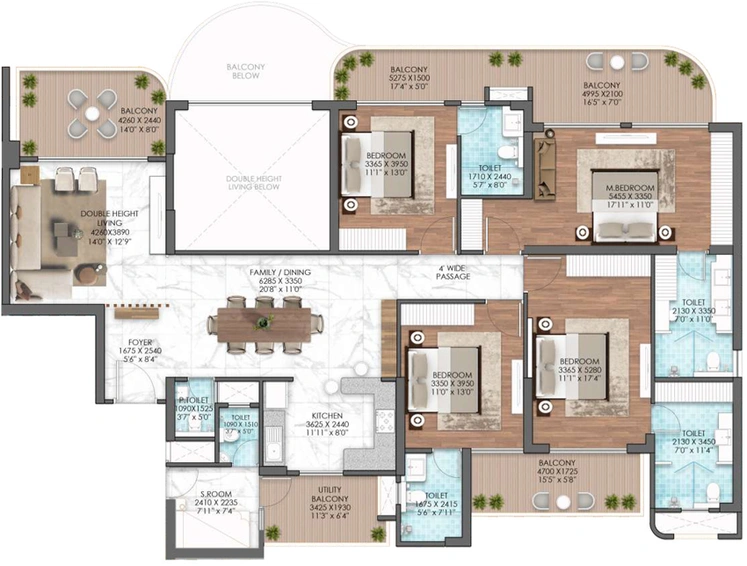 4 BHK Flat in Mahagun My Laagoon in Sector 12, Greater Noida - Image 817712