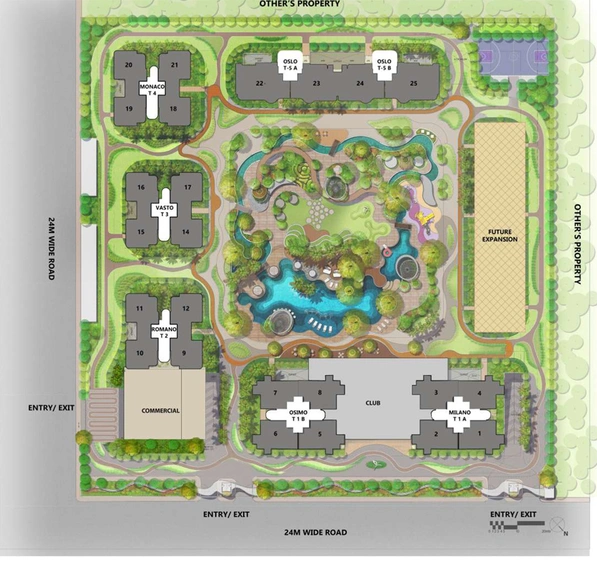 Master Plan of Mahagun My Laagoon in Sector 12, Greater Noida - Image 173605