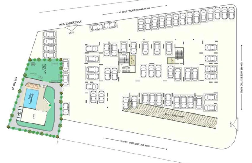 Master Plan of Inches Sonestaa in Wardha Road, Nagpur - Image 114457