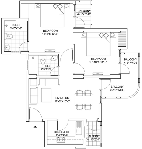 2 BHK Flat in Stellar MI Citihomes in Noida Extention, Greater Noida - Image 817768
