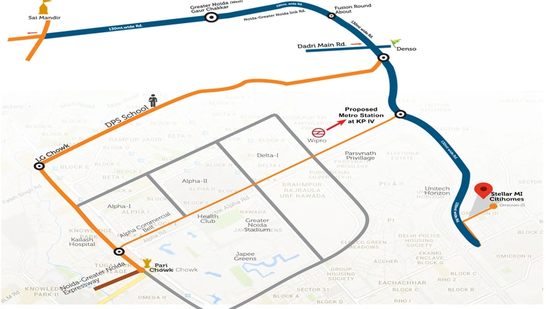 Location of Stellar MI Citihomes in Noida Extention, Greater Noida - Image 173729