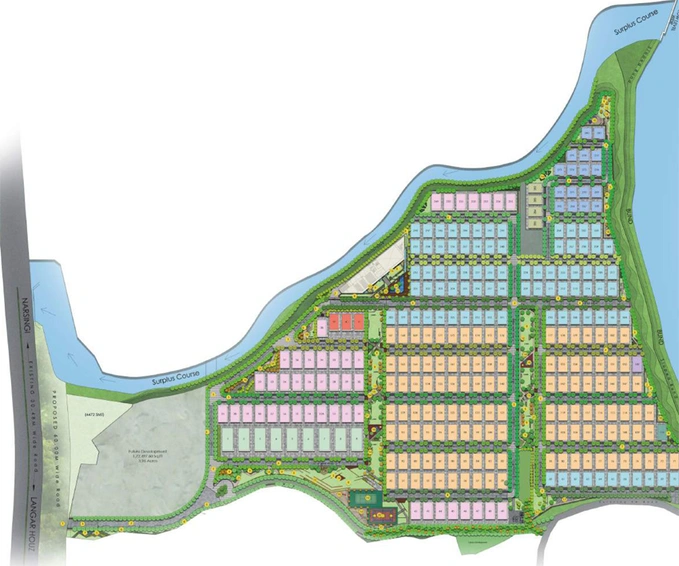 Master Plan of Vessella Meadows in Narsingi, Hyderabad - Image 115030