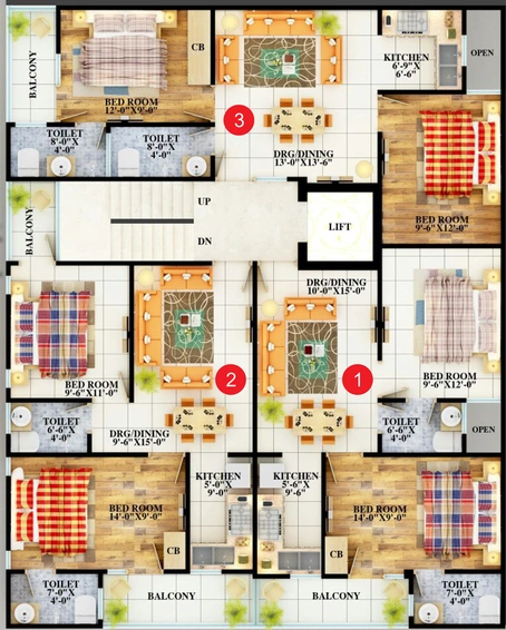 Floor Plan of APS Ashiyana 2 in Shahberi, Greater Noida - Image 173791