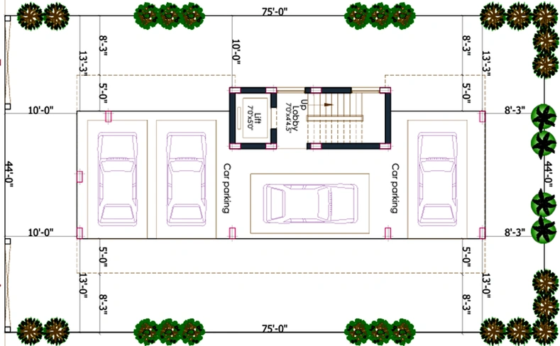 Master Plan of Pushkar Linga Nivas in Anna Nagar, Chennai - Image 173823