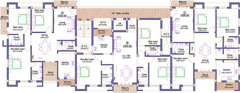 Floor Plan of Pushkar Sai Ganu Graha in Chromepet, Chennai - Image 173859