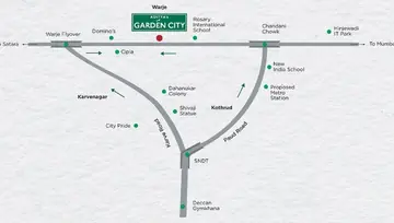 Location of Aditya A Garden City - Image 114473