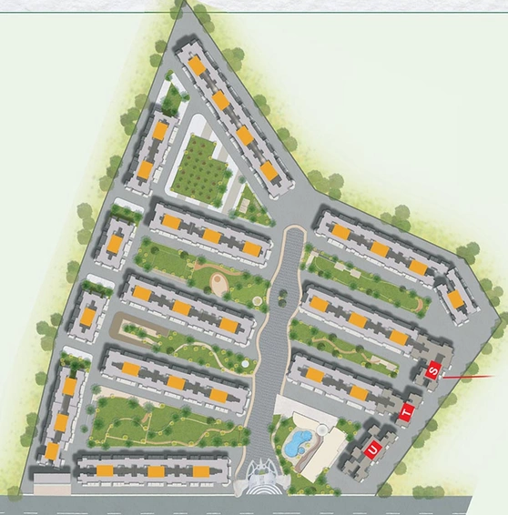 Master Plan of Aditya A Garden City in Warje, Pune - Image 114475