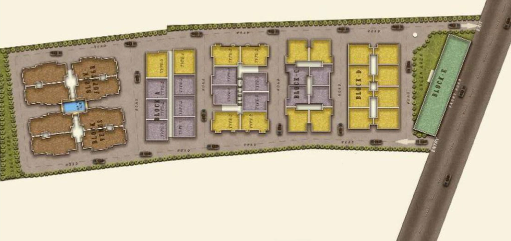 Master Plan of Investors Aashiyana Glory in Sector 72, Noida - Image 173960