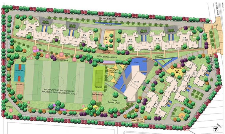 Master Plan of Lotus Greens Sports City in Sector 79, Noida - Image 173975