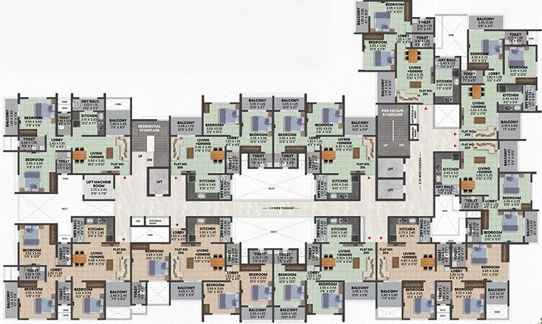 Floor Plan of Gawade Galore in Tathawade, Pune - Image 174063