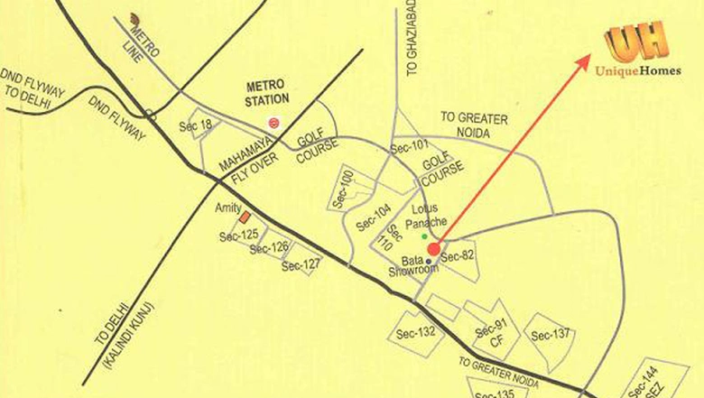 Master Plan of Unique Homes in Sector 110, Noida - Image 174066