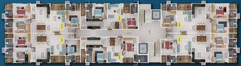 Floor Plan of Yeskay Pearl View Apartments in Elamakkara, Kochi - Image 174109