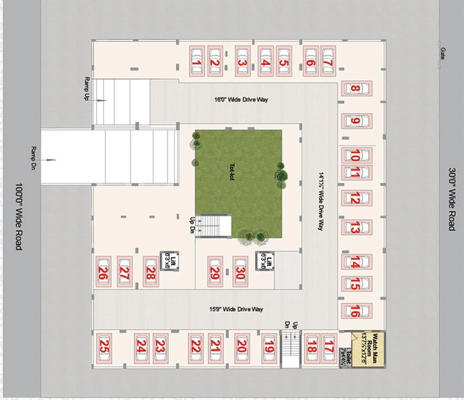Master Plan of Abode Abhishekam in Nallagandla, Hyderabad - Image 174136