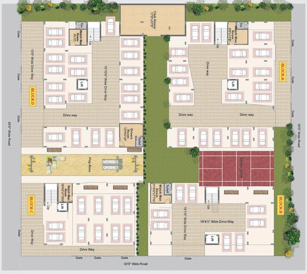 Master Plan of Abode Anandam in Nallagandla, Hyderabad - Image 174143