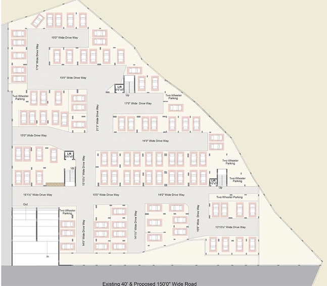 Master Plan of Abode KNR Residency in Ameenpur, Hyderabad - Image 174149