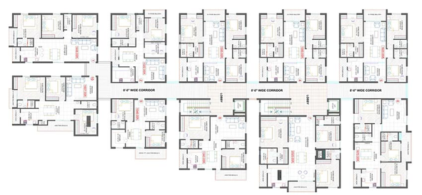 Floor Plan of Ananda Urbansdale in Alkapur, Hyderabad - Image 174166