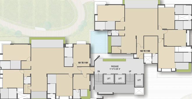Floor Plan of Shyam Carat 24 in Katargam, Surat - Image 174219