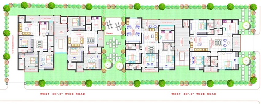 Master Plan of Aryamitra Springdale in Alkapur, Hyderabad - Image 174303