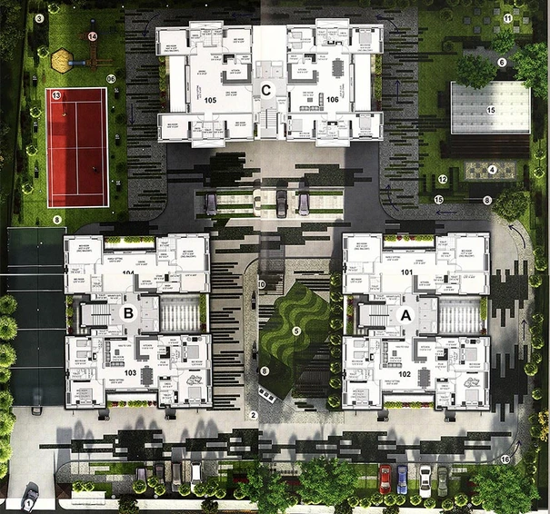Master Plan of SU Crimson Palace in Althan, Surat - Image 174338
