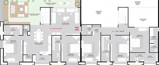 5 BHK Duplex in Roongta Estella in Piplod, Surat - Image 818006
