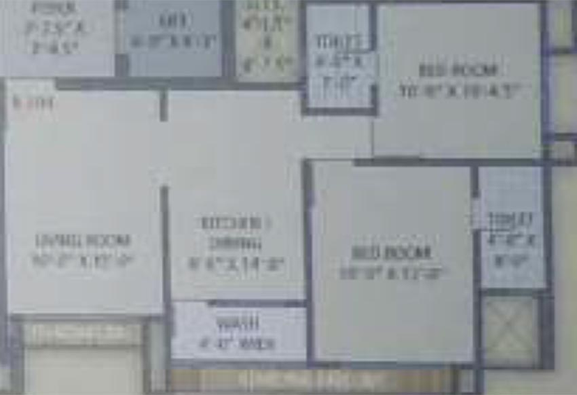2 BHK Flat in Galaxy Heights in Rander, Surat - Image 818020