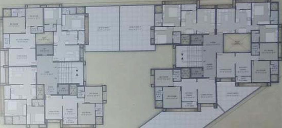 Floor Plan of Galaxy Heights in Rander, Surat - Image 174508