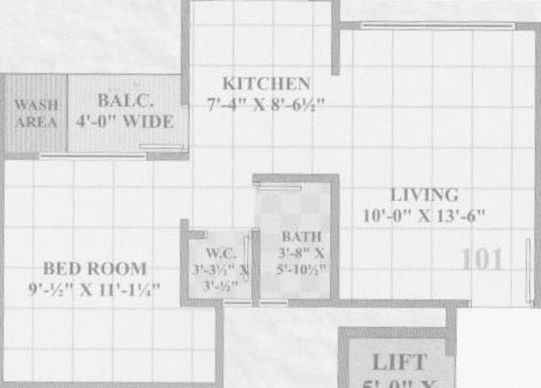1 BHK Flat in Ganesh Gokuldham Residency in Kosad, Surat - Image 818021