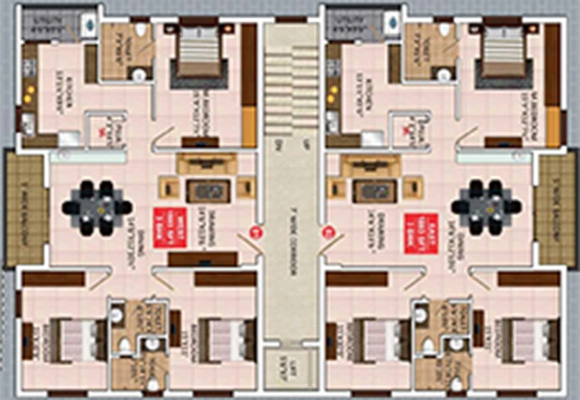 Floor Plan of Gothic Prithvi in Pragathi Nagar, Hyderabad - Image 174585