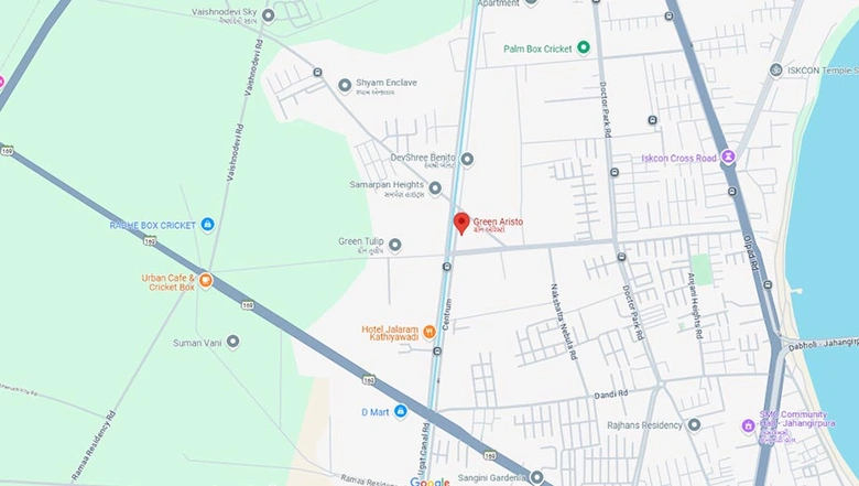 Location of Green Aristo Residency in Dahin Nagar, Surat - Image 174662