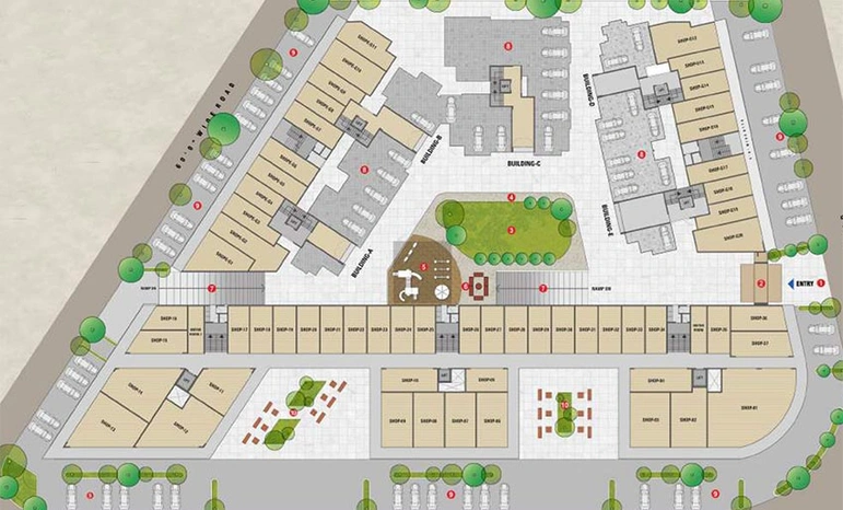 Master Plan of Green Aristo Residency in Dahin Nagar, Surat - Image 174664