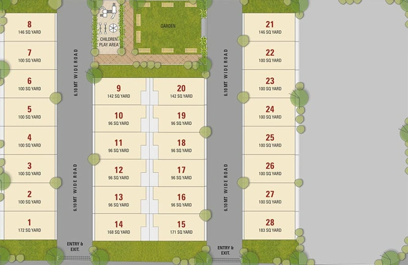 Master Plan of Green Willows in Jahangirpura, Surat - Image 174672