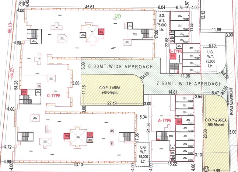 Master Plan of Sai Happynest Residency in Choryasi, Surat - Image 174680
