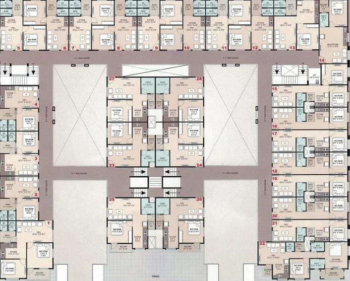 Floor Plan of Anupam Arcade in Palsana, Surat - Image 174706