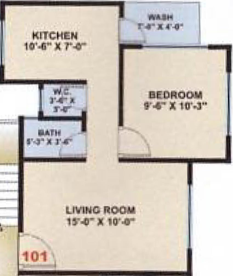 1 BHK Flat in Anupam City in Dundi, Surat - Image 818079