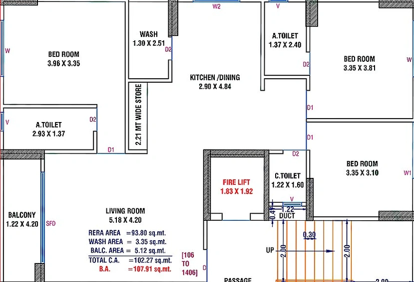 3 BHK Flat in Pramukh Aranya 3 in Godadara, Surat - Image 818090