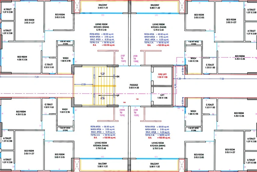 Floor Plan of Pramukh Aranya 3 in Godadara, Surat - Image 174754