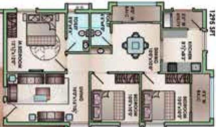 3 BHK Flat in Jain Srikar Auroville in Hitech City, Hyderabad - Image 818105