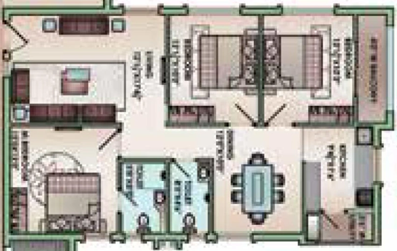 3 BHK Flat in Jain Srikar Auroville in Hitech City, Hyderabad - Image 818106