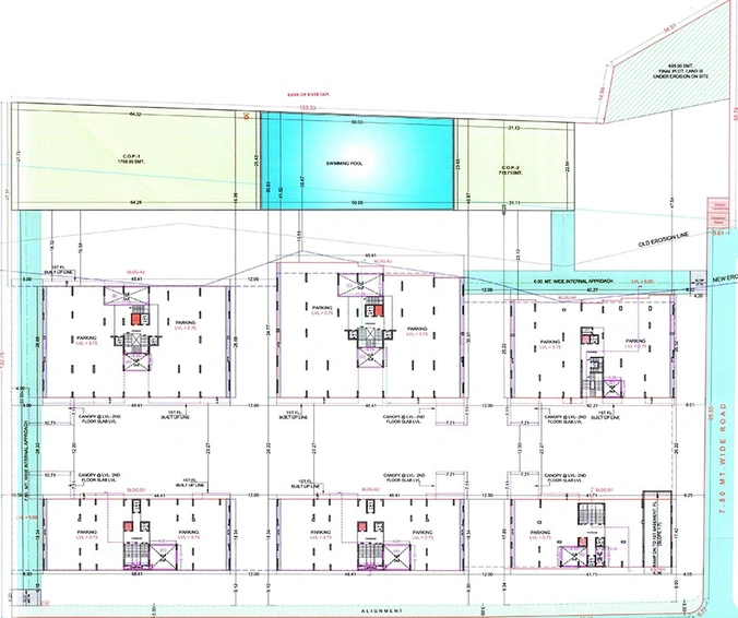 Master Plan of Avadh Classima in Dumas Road, Surat - Image 174806