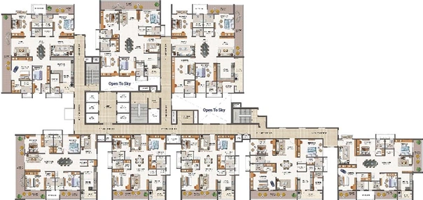 Floor Plan of NSL Nakshatra in Kukatpally, Hyderabad - Image 174865