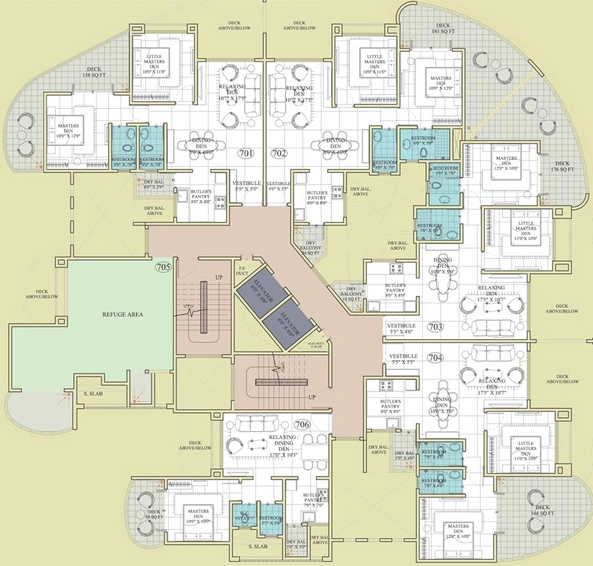 Floor Plan of Kundan Paradise in Aundh, Pune - Image 114533